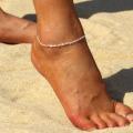 2Layer Silver anklet