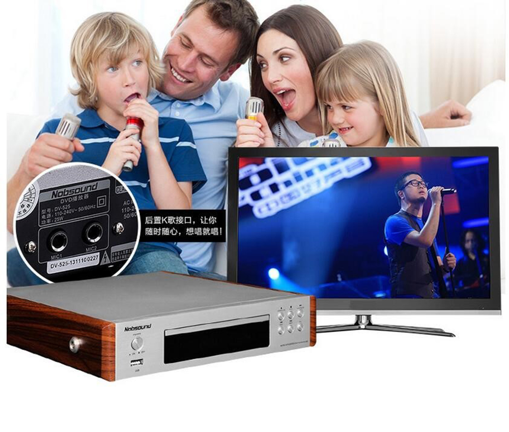 Nobsound dv-525 DVD player home HD children evd player vcd player LED Display Player usb HDMI HD mini dvd player for All regions