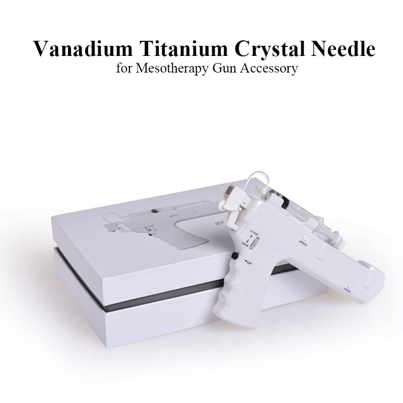 10 pieces Vanadium Titanium Crystal Needles for Mesotherapy Gun Accessory Disposable needles Syringe needle with tube