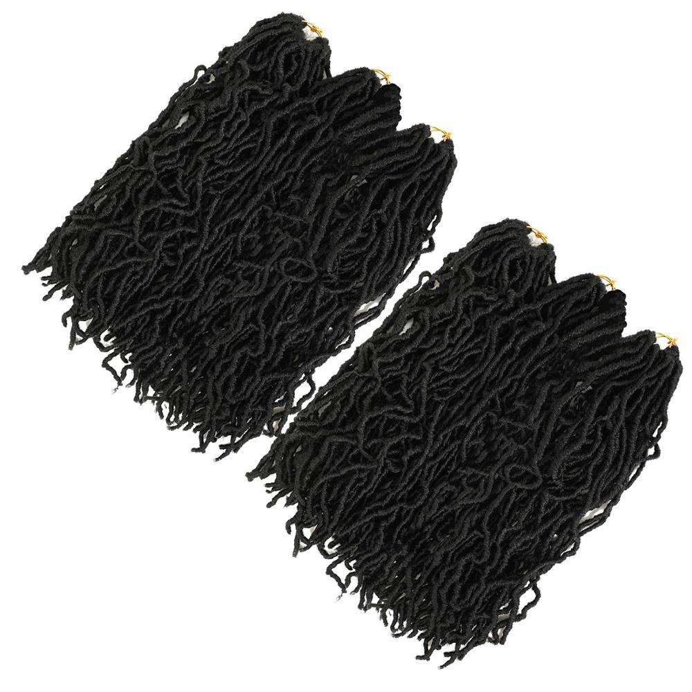 Faux Locs Crochet Braids Soft Dreads Natural Braid Synthetic Braiding Hair Extension Deadlocks