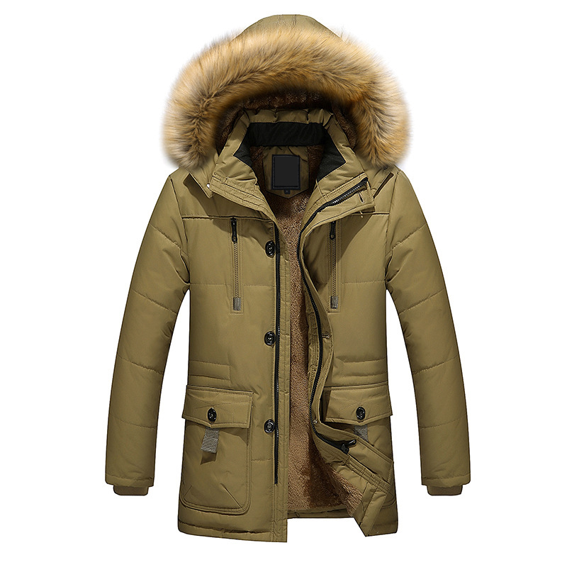 Men's Parkas Winter 2020 New Fashion Jackets Coats Hats Overcoat Casual Hombre Thick Windproof Fur Collar Plus Size 6XL 7XL 8XL