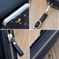 2020 Women Wallet Flower Print Leather Shoulder Straps Shoulder Bag Mobile Phone Big Card Holders Wallet Handbag Pockets Girls