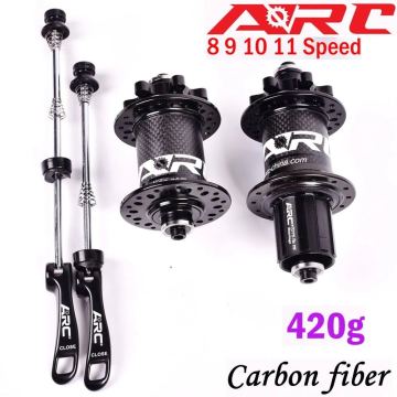 ARC 32H Carbon Fiber MTB Hub Mountain bike hubs 4 bearing 6 Pawls 114 Click 8 9 10 11 12 speed bicycle hub 135*10MM 142*12MM