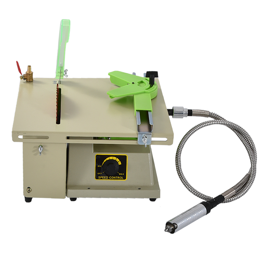 Multi-function DIY Jade Engraving Machine Woodworking Table Saw Desktop Mini Stone Polisher Cutting Machinery 220V/110V 1380W