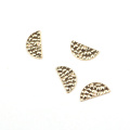 15*7MM 20pcs/lot Retro Half Round Gold Zinc Alloy Connectors Charms For DIY Necklace Earrings Connectors Accessories