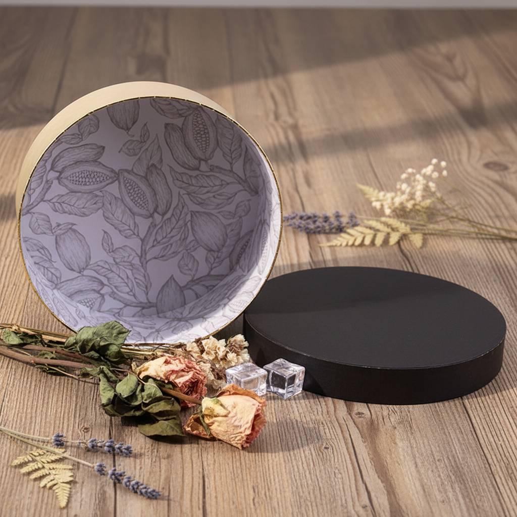 Chocolate Sparkling Paper Tube Gift Box