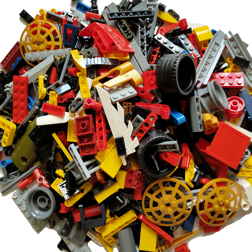 parts 500 gram Random Bulk sets diy mechanic gears truck crane building blocks physics wheels science education creator
