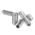 50Pcs M4 Stainless Steel Allen Head Hex Socket Grub Screw Bolts Nuts Fasteners with Cone Point Screws M4 x6mm/8mm/10mm/12mm/16mm