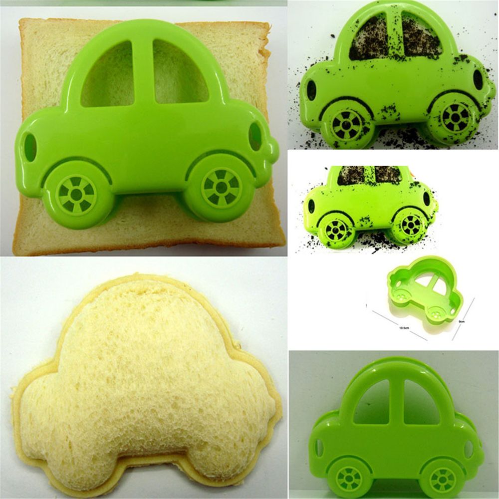 1PCS Cute Car Shape Mold Sandwich Bread Toast Cake Cookie Breakfast Cutter Maker Mold Kids Lunch Mould Kitchen Gadgets Accessory