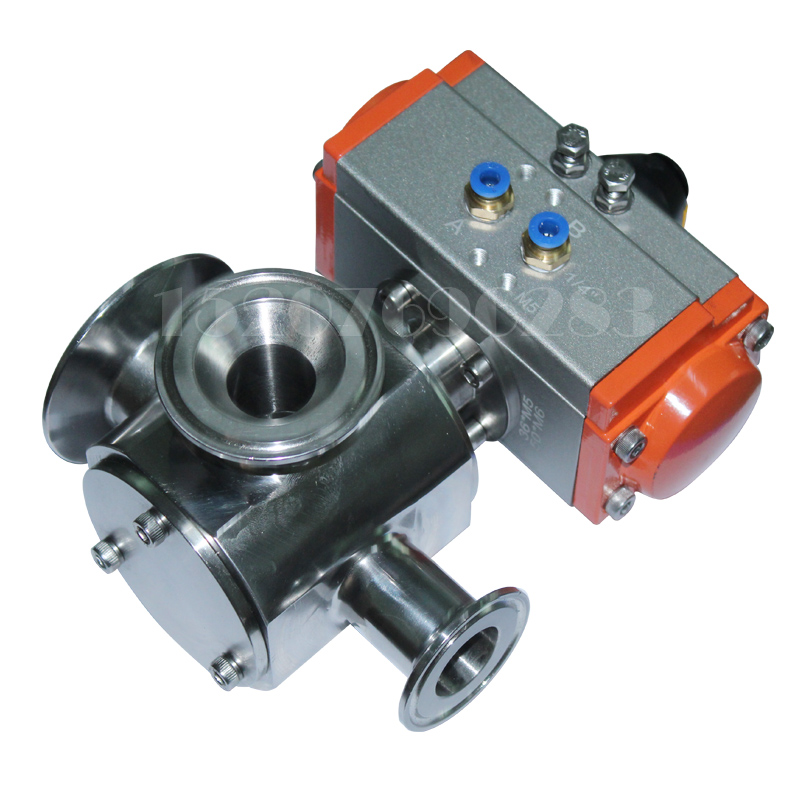 Filling machine rotary valve AT52 accurator valve pneumatic valve ID25MM/38mm Connector 77.5-64-50.5mm SHENLIN stainless steel