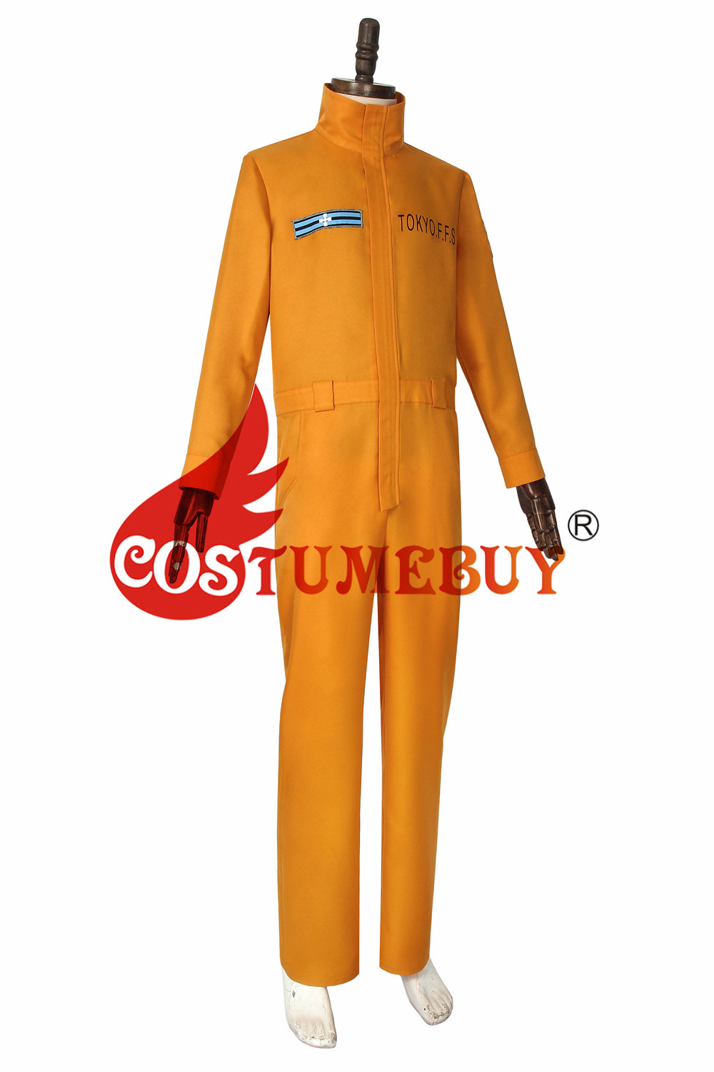 CostumeBuy Anime Fire Force Akiratu Oubi Cosplay Costume Blazing Firefighting Jumpsuit Unifrom Suit Custom Made L920
