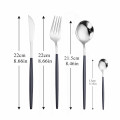 Kitchen Tableware Stainless Steel Cutlery Fork Spoons Knives Cutlery Set Black Gold Stainless Steel Flatware Set Free Shipping