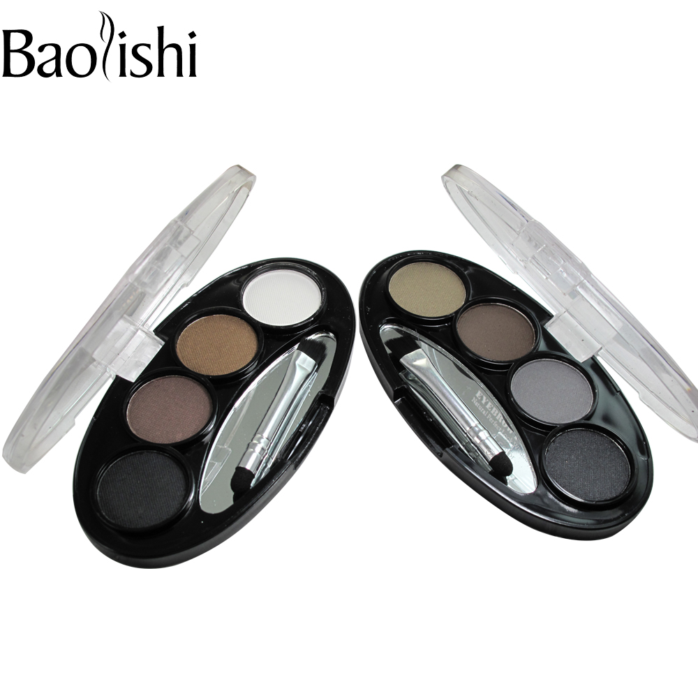 Clearance 4 Color Natural Long-lasting Waterproof Eyebrow Power Brown Black Eyes Shaper Cosmetic Makeup Tool