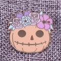 Spooky pumpkin badges cute Halloween brooch flower pastel goth skull Enamel pin autumn jewelry gift for kids women jackets shirt