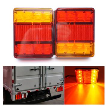 12V 8LED Truck Tail Lights Waterproof Brake Stop Light Turn Signal Light Revese Lamp for Trailer Campers Ute Caravan Vans Buses