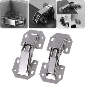 10pcs Hinges Furniture 3inch Cabinet Hinge Bridge Shaped Spring Cabinet Closet Door Hydraulic Hinges Furniture Hardware