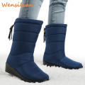 Women Winter Boots Women`s Winter Shoes High Boots Botines Botas Mujer Down Boots Female Waterproof Ladies Snow Booties