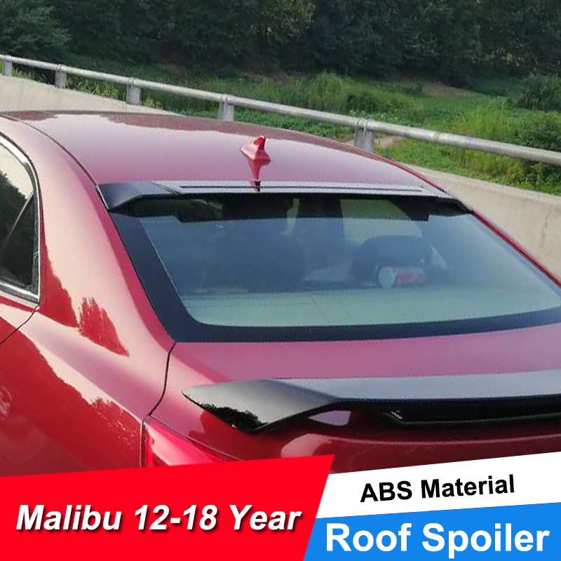 JNCFORURC Rear Window Car Spoiler For Chevrolet Malibu 2012 13 14 15 16 17 ABS Plastic Material Roof Spoilers Wings For Malibu