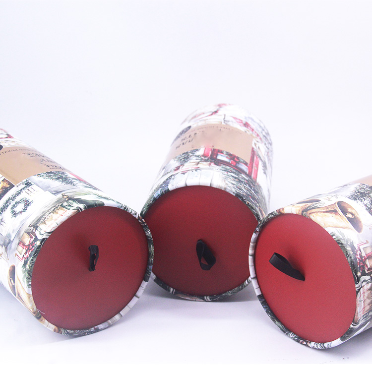 Christmas themed paper tube