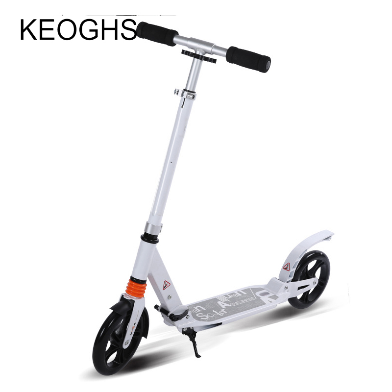 Adult children kick Scooter Lightweight Height Kick Scooters Adjustable Aluminum Alloy Folding Adults Foot Scooters Clearance