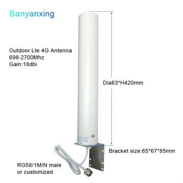 New 18dBi Omni Wifi 698-2700Mhz N Male Outdoor Lte 4G Antenna For Communication 1PCS