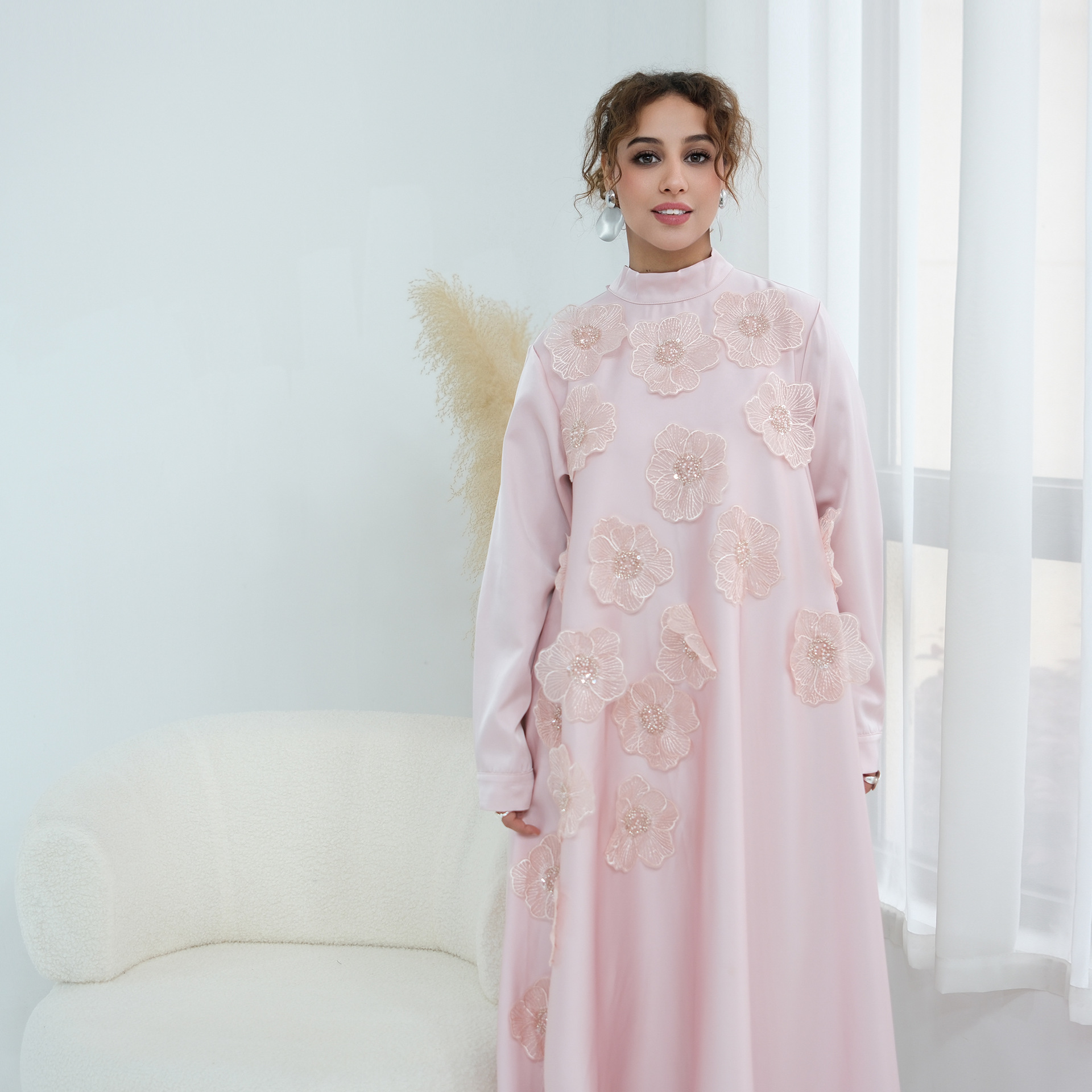 3D Flowers Abaya 1237 (4)