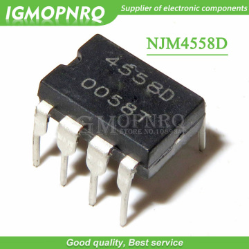 100PCS JRC4558D NJM4558D 4558D 4558 DIP8 amplifier new original