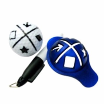1Set Styrene - Butadiene Copolymer Golf Ball Liner Marker Tool + Marker Pen Training Golf Accessories Practice Set