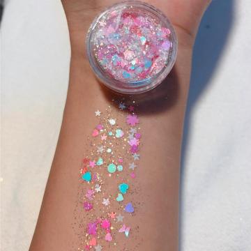 24 Colors Nail Art Diamond Eyeshadow Sequins Shimmer Glitter Gel Mermaid Sequins Powder For Face Eye Body Makeup Party Cosmetics