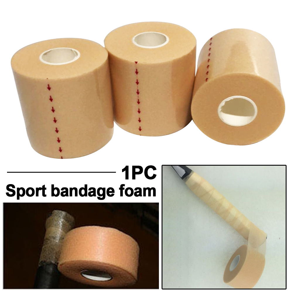 7cmx27m Cushion Handle Soft Sweatband Badminton Tennis Racquet Grip Sports PU Sponge Anti Skid Squash Wrap Damping Membrane