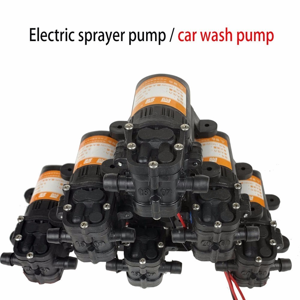 Durable DC 12V 70PSI 3.5L/min Black Micro High Pressure Diaphragm Water Sprayer Car Wash 12 V Agricultural Electric Water Pump