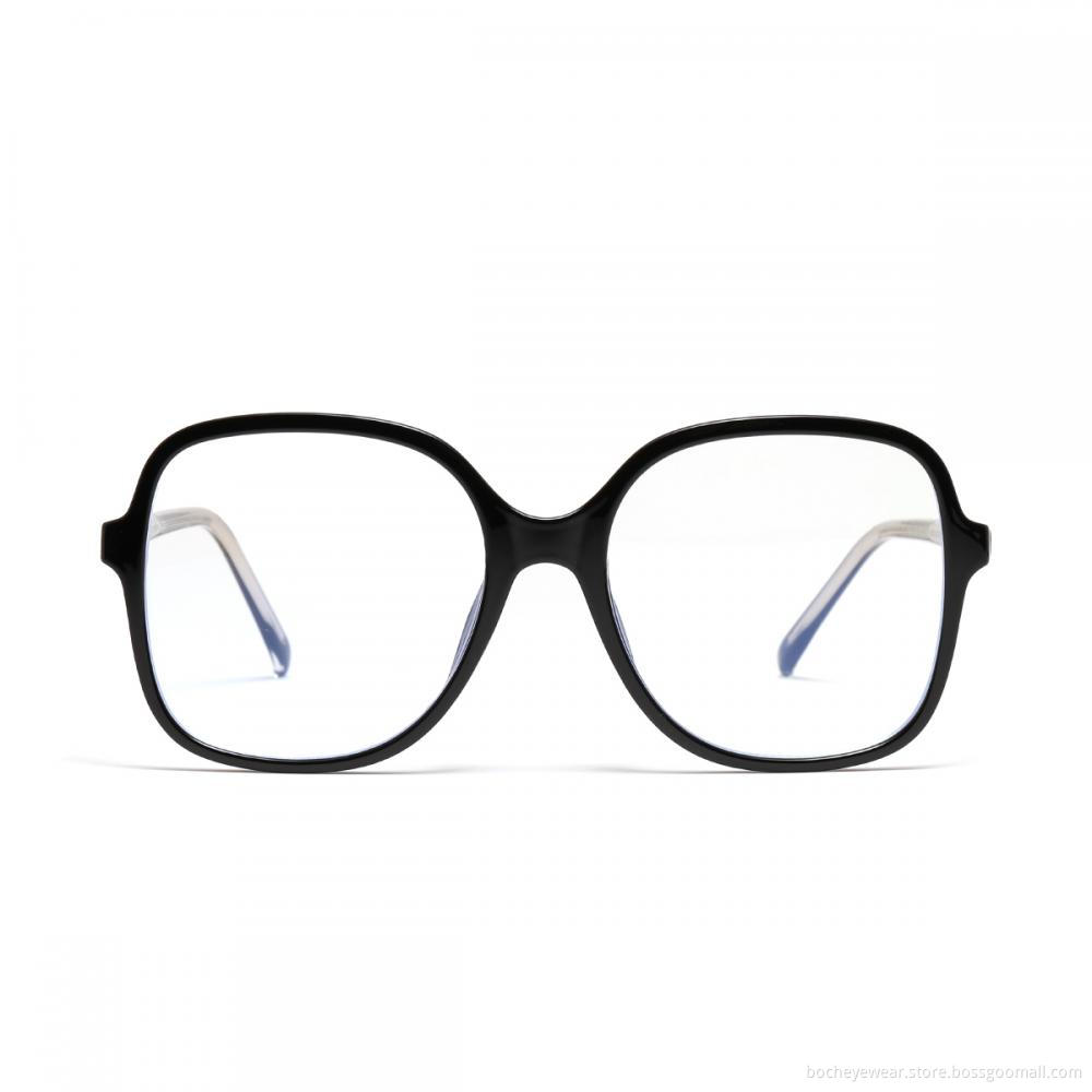 Custom Logo Eyewear Square Anti Blue Light Blocking Glasses