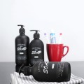 500ml Retro Minimalist Style Black Glass Bathroom Shampoo Scandinavian Travel Storage Bottle Liquid Lotion Storage Bottle