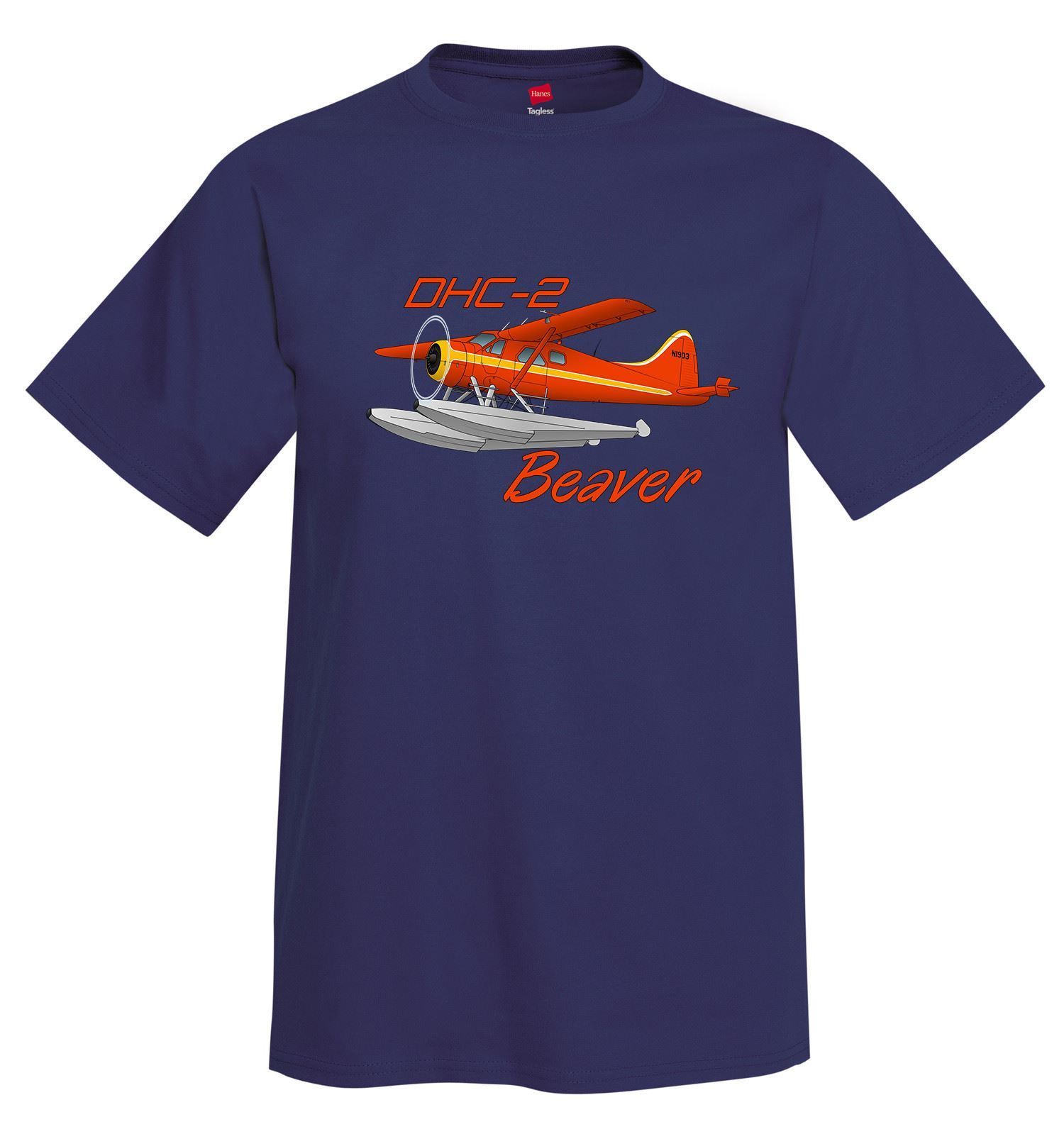 Hip Hop Novelty T Shirts Men'S Brand Clothing De Havilland DHC-2 Beaver Airplane T-Shirt - Personalized with Your Tee Shirt