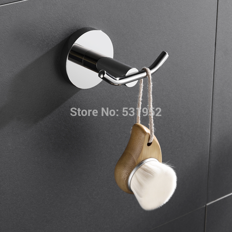 High Quality Bathroom Hardware Set Towel Rack Paper Holder Chrome Plated Toilet Brush Towel Ring Robe Hook Bathroom Accessories