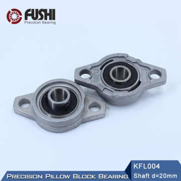 KFL004 Bearing 20 mm Shaft Diameter ( 2 Pcs ) KFL Zinc Alloy Pillow Block Flange Block Bearings KFL004 FL004