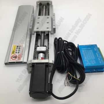 700mm Fully Enclosed Guide Linear Module 1605 1610 Ballscrew Sliding Table 57mm Closed Loop Motor Driver for Spot Welding Robot