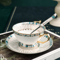 Coffee cup European small luxury bone porcelain ceramic light luxury single elegant high-end English afternoon teacest tea set