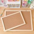 Cork Wood Wall Hanging Message Bulletin Board Frame Notice Note Memo Board for Home Office Shop School