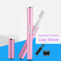 Electric Hair Eyebrow Trimmer Women Remover Mini Portable Lady Shaver With Eyebrow Comb Brush Face Eyebrow Hair Body Blade Razor