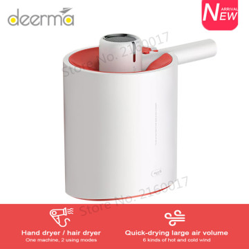 Deerma DEM-GS100 Hair Drying Anion Multi-Purpose Hand Dryer Machine IPX1 Waterproof Grade1800W Hairdryer Hair Styling Air Blower