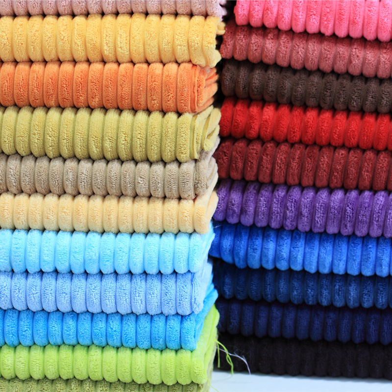 Corduroy Fabric Thick Wide striped Polyester Nylon Corduroy Fabric DIY Warm coat clothing knitted Handmade sewing Sofa pillow