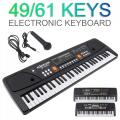 Electronic Organ 37/49/61 Keys Electronic Keyboard Piano Digital Music Key Board Microphone Children Gift Musical Enlightenment