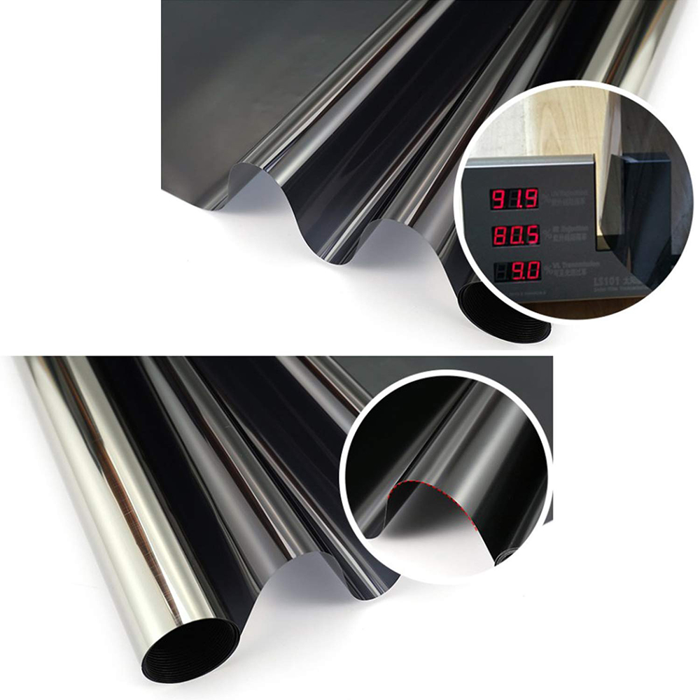 40/50/60/70/80/90x500 Cm Self-adhesive One Way Mirror Window Film,Vinyl Reflective Solar film Privacy Window Tint for Home