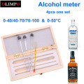 Alcoholometer Alcohol Meter Meter Measuring Alcohol Instrument Concentration Meter Whisky Vodka with Wooden box