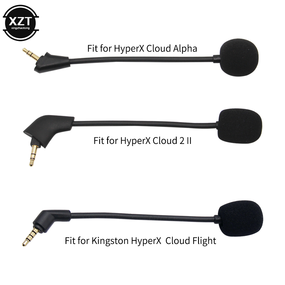 Mini Headphone Microphone for Kingston HYPERX Cloud Alpha Revolver S Cloud 2 II Flight Core Accessories gaming Headsets mic 3.5
