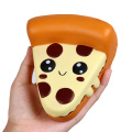 Jumbo Cute Pizza Squishy Slow Rising Simulation Soft Squeeze Toy PU Bread Cake Scented Anti Stress Fun for Kid Xmas Gift 13*11CM