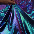 Blue Green Iridescent Spandex Fabric Elastic for DIY Stage Cosplay Costume Photography Background 60" Wide By Yard