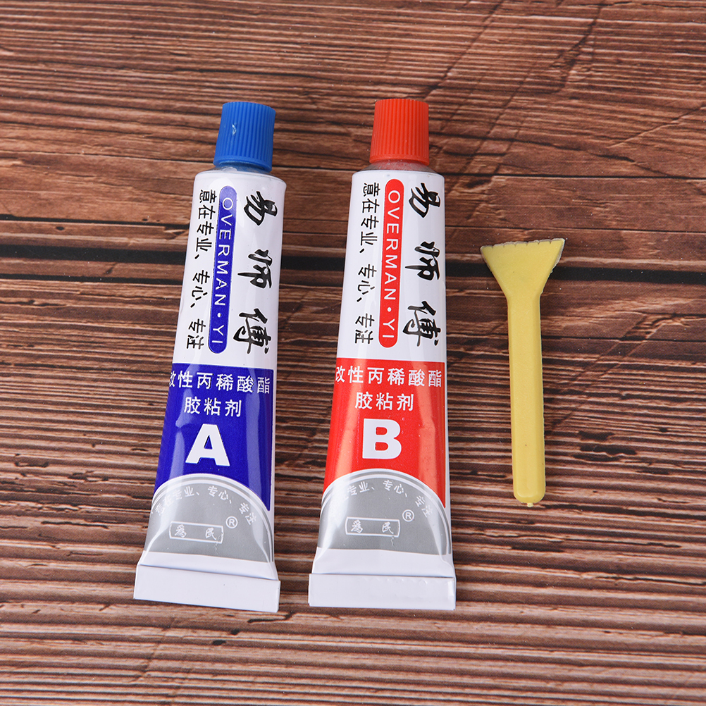 Peerless New 2PCS AB Super Liquid Glue for Glass Metal Ceramic Stationery Office School Supplies Epoxy Resin Contact Adhesive