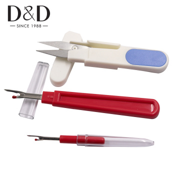 D&D Random Plastic Handle Safety Cover Thread Cutter Seam Ripper Thread Cutter for Needlework Sewing Accessories Sewing Tool